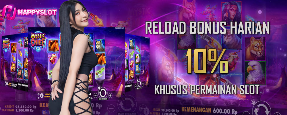 Reload Bonus Harian Slot 10%